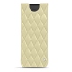 Custodia in pelle Samsung Galaxy Fold - Beige - Couture ( Nappa - Pantone 7502C ) 