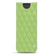 Funda de piel Samsung Galaxy Fold - Vert olive - Couture ( Nappa - Pantone 578U ) 