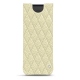 Lederschutzhülle Samsung Galaxy Fold - Ivoire - Couture ( Sleek P C12 - White ) 