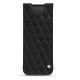 Samsung Galaxy Fold leather pouch - Ebène - Couture ( Sleek P C12 - Black ) 