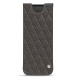 Pochette cuir Samsung Galaxy Fold - Anthracite - Couture ( Pantone 424C ) 