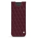 Funda de piel Samsung Galaxy Fold - Lie de vin - Couture ( Pantone 5115C ) 