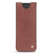 Samsung Galaxy Fold leather pouch - Passion vintage ( Glutton - Red ) 