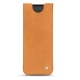 Samsung Galaxy Fold leather pouch - Mandarine vintage ( Pantone 165C ) 