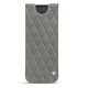 Capa em pele Samsung Galaxy Fold - Acier vintage - Couture