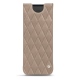 Custodia in pelle Samsung Galaxy Fold - Taupe vintage - Couture