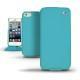 Housse cuir Apple iPhone 5  - Bleu fluo