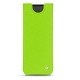 Samsung Galaxy Fold leather pouch - Vert fluo