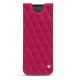 Lederschutzhülle Samsung Galaxy Fold - Rose fluo - Couture