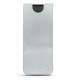 Samsung Galaxy Fold leather pouch - Platinium ( Pantone 877C ) 