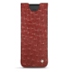Funda de piel Samsung Galaxy Fold - Autruche ciliegia