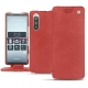 Custodia in pelle Sony Xperia 5 - Cerise vintage ( Pantone 185C ) 