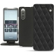 レザーケース Sony Xperia 5 - Noir - Couture ( Nappa - Black ) 