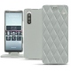 Lederschutzhülle Sony Xperia 5 - Gris - Couture ( Nappa - Pantone W428C ) 