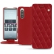 Sony Xperia 5 leather case - Rouge - Couture ( Nappa - Pantone 199C ) 