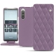 レザーケース Sony Xperia 5 - Lilas - Couture ( Nappa - Pantone 2645U ) 
