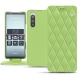 Housse cuir Sony Xperia 5 - Vert olive - Couture ( Nappa - Pantone 578U ) 