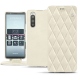 Capa em pele Sony Xperia 5 - Blanc escumo - Couture