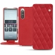 レザーケース Sony Xperia 5 - Rouge troupelenc - Couture