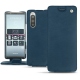 Sony Xperia 5 leather case - Blu mediterran