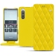 レザーケース Sony Xperia 5 - Jaune fluo - Couture