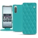 Funda de piel Sony Xperia 5 - Bleu fluo - Couture
