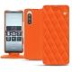 レザーケース Sony Xperia 5 - Orange fluo - Couture