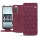 Sony Xperia 5 leather case - Prune vintage - Couture
