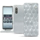 Sony Xperia 5 leather case - Platinium - Couture