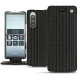 Custodia in pelle Sony Xperia 5 - Abaca nero