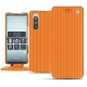 Sony Xperia 5 leather case - Abaca arancio
