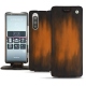 Sony Xperia 5 leather case - Marron Patine