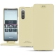 Sony Xperia 5 leather case - Beige PU