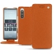 Housse cuir Sony Xperia 5 - Orange vibrant