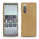 Lederschutzhülle Sony Xperia 5 - Sable vintage ( Roughtcut - Gaucho#57254 ) 