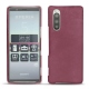 가죽 커버 Sony Xperia 5 - Prune vintage ( Pantone 512C ) 