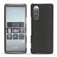 Custodia in pelle Sony Xperia 5 - Ebène ( Sleek P C12 - Black ) 