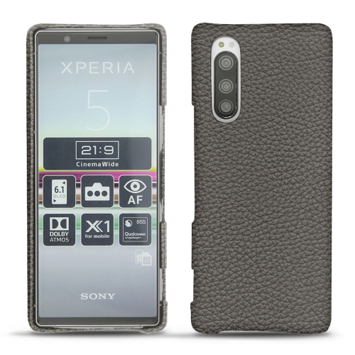 Funda de piel Sony Xperia 5Anthracite ( Pantone #41403c ) 