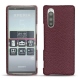 Coque cuir Sony Xperia 5 - Lie de vin ( Pantone 5115C ) 