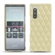 Lederschutzhülle Sony Xperia 5 - Beige - Couture ( Nappa - Pantone 7502C ) 