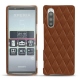 가죽 커버 Sony Xperia 5 - Marron - Couture ( Nappa - Pantone 1615C ) 
