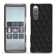 Capa em pele Sony Xperia 5 - Ebène - Couture ( Sleek P C12 - Black ) 