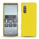 가죽 커버 Sony Xperia 5 - Jaune fluo