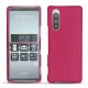 Custodia in pelle Sony Xperia 5 - Rose fluo