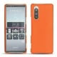 Capa em pele Sony Xperia 5 - Orange fluo