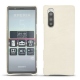 Coque cuir Sony Xperia 5 - Blanc escumo