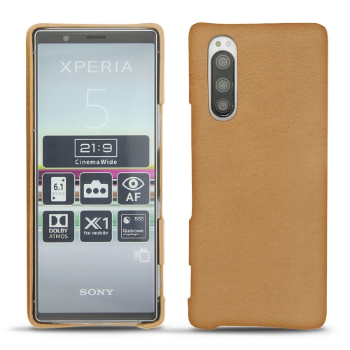 Capa em pele Sony Xperia 5Castan esparciate ( Pantone #824F2A )