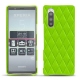 Capa em pele Sony Xperia 5 - Vert fluo - Couture