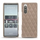Capa em pele Sony Xperia 5 - Taupe vintage - Couture