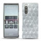 Custodia in pelle Sony Xperia 5 - Platinium - Couture